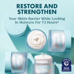 Kopari cream on spoon illustrating whipped texture and quick absorption