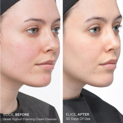 KORRES cleanser on hand illustrating lightweight foam and feel