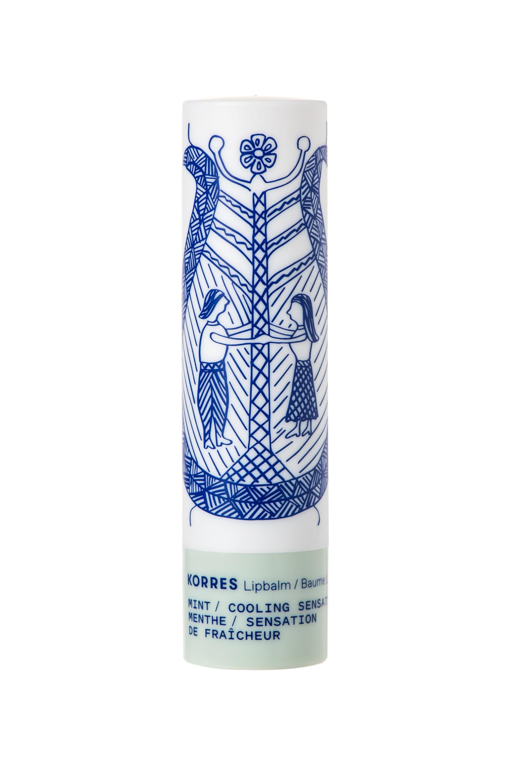 KORRES open stick displaying balm surface and easy glide benefit