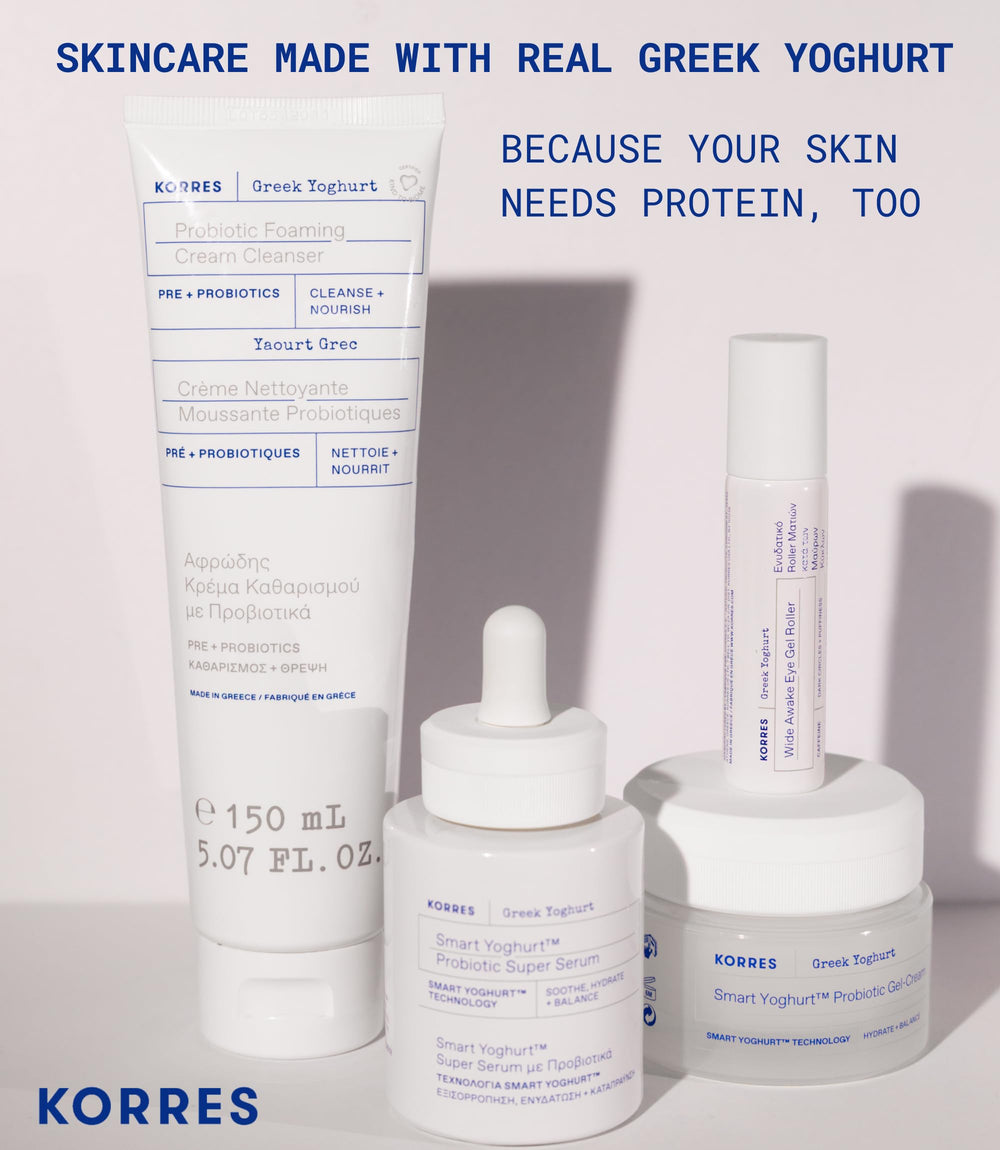 KORRES cleanser inside toiletry bag showing portability for travel