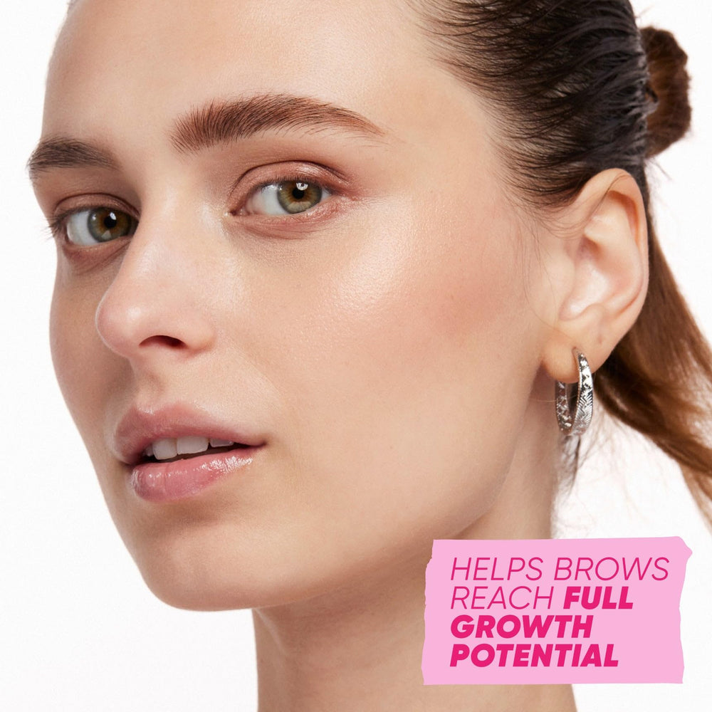 Kosas Air Brow application demo held in hand to show easy control and precise shaping benefit
