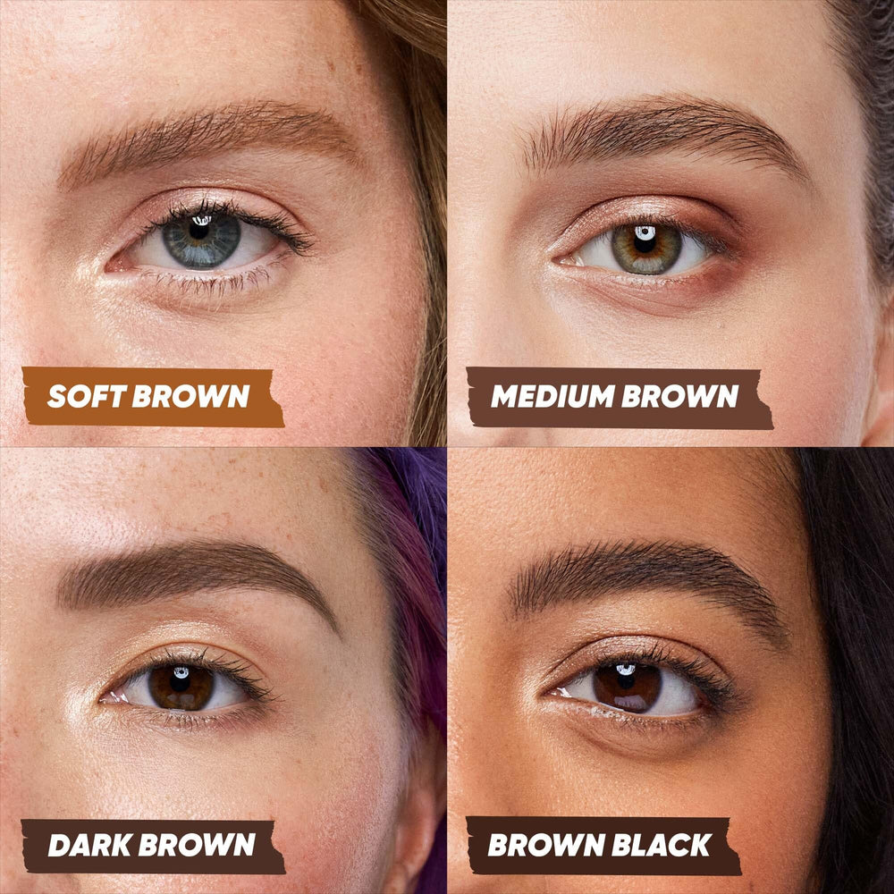 Kosas integrated spoolie brush detail for blending and groomed brows
