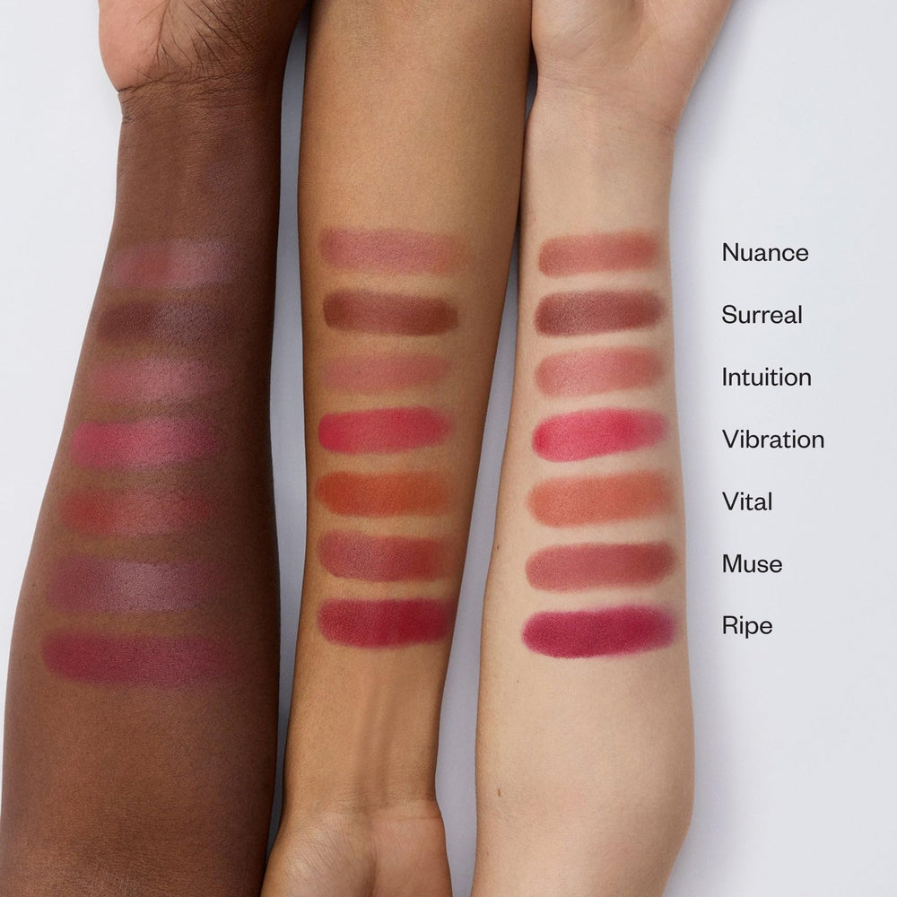 Kosas tint on lips exhibiting monochrome look and comfortable wear