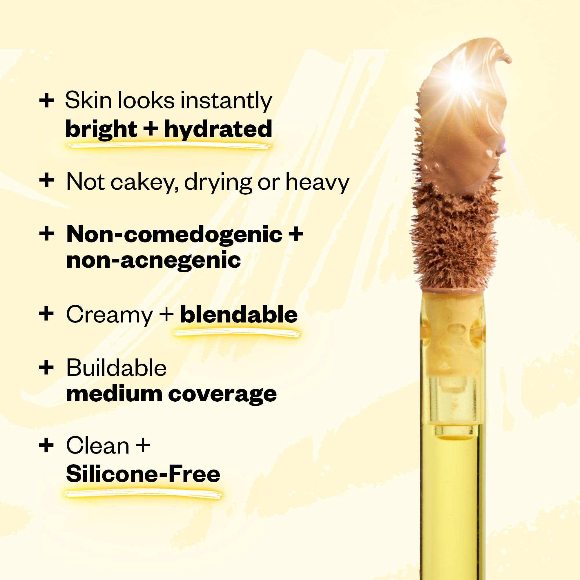 Kosas mini revealer ingredient visual with peptides and hyaluronic acid supporting skin benefits