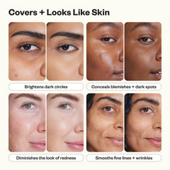 Kosas mini revealer texture close-up cream swipe showing creamy hydrating finish