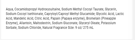 Kosas papaya and pineapple enzymes detail showing natural exfoliant benefit
