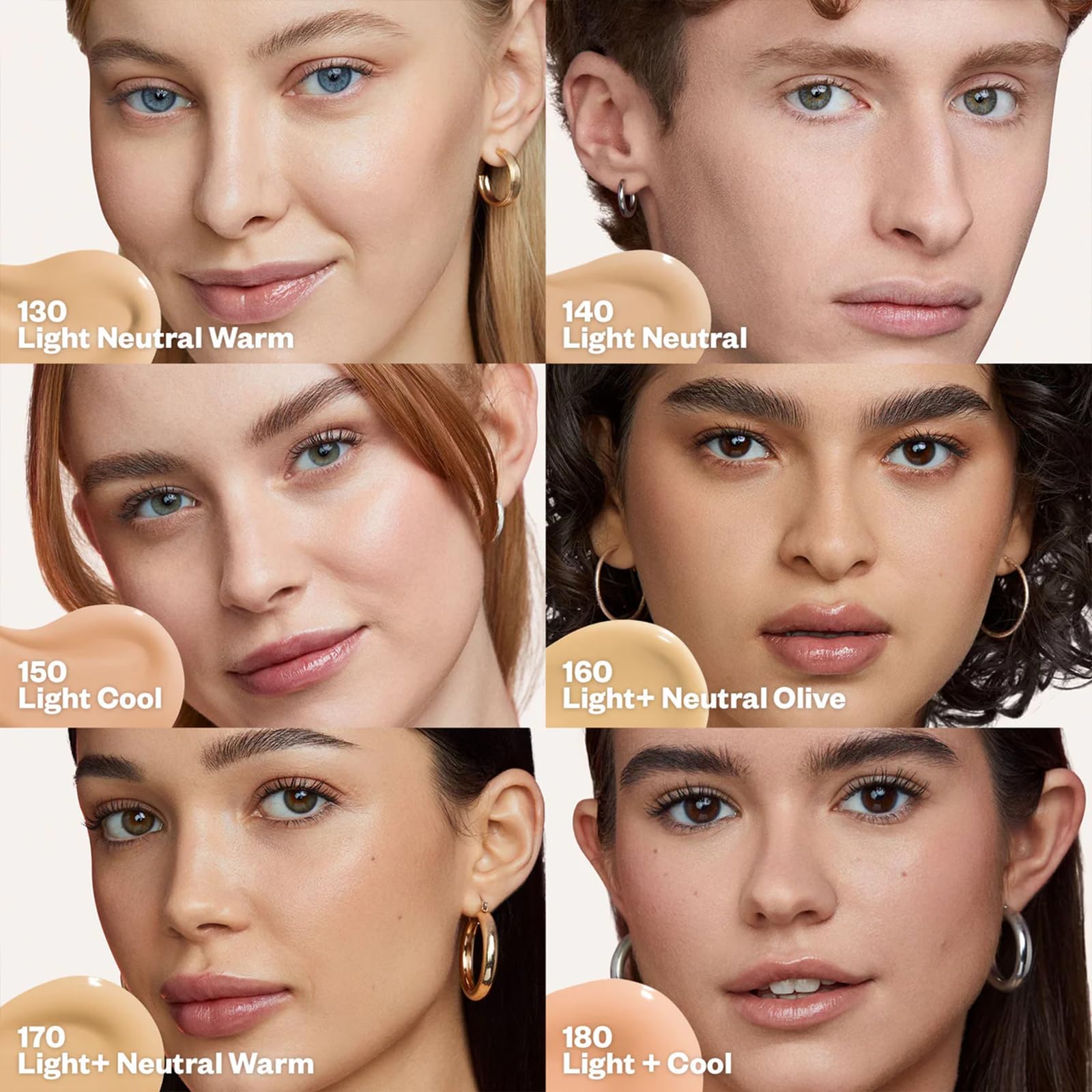 Kosas Revealer applied with brush demonstrating seamless blend and skin-like finish
