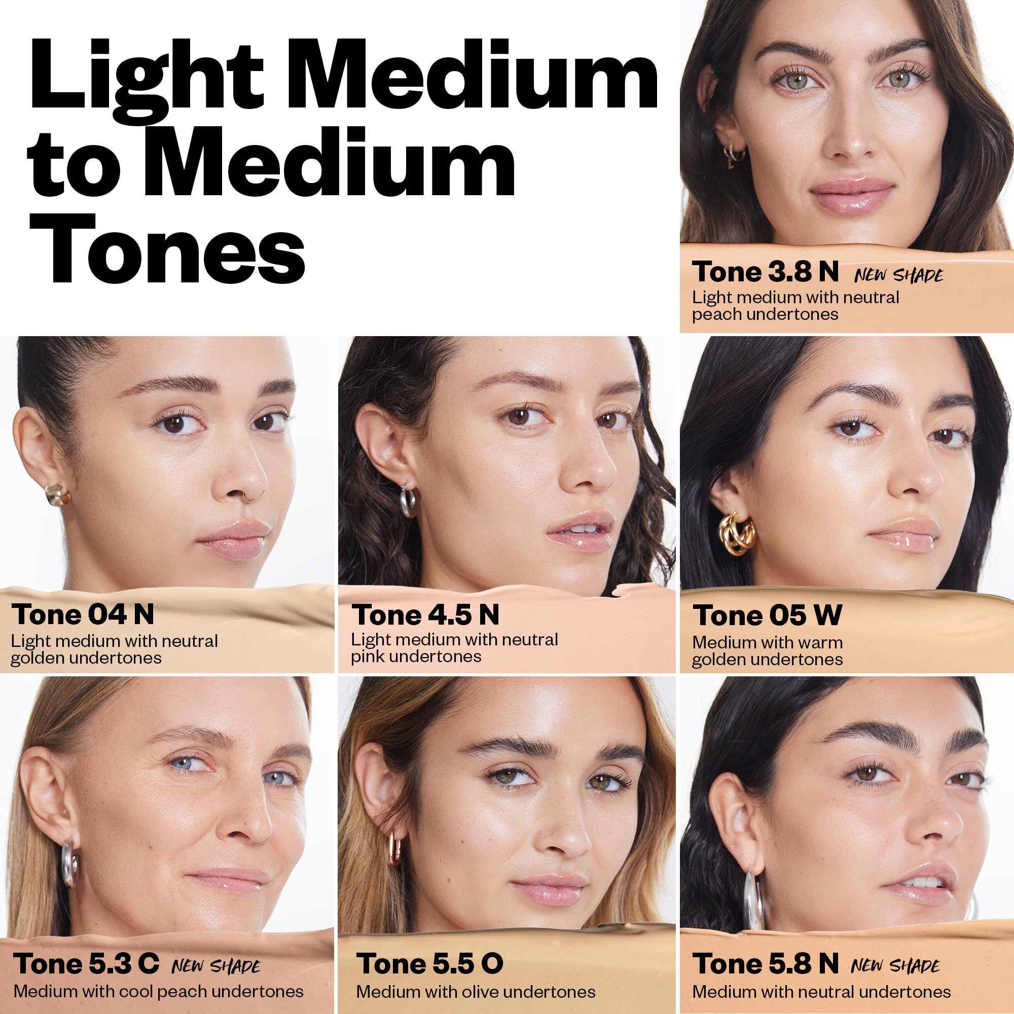 Kosas Revealer texture swatches on skin showing blendability and finish