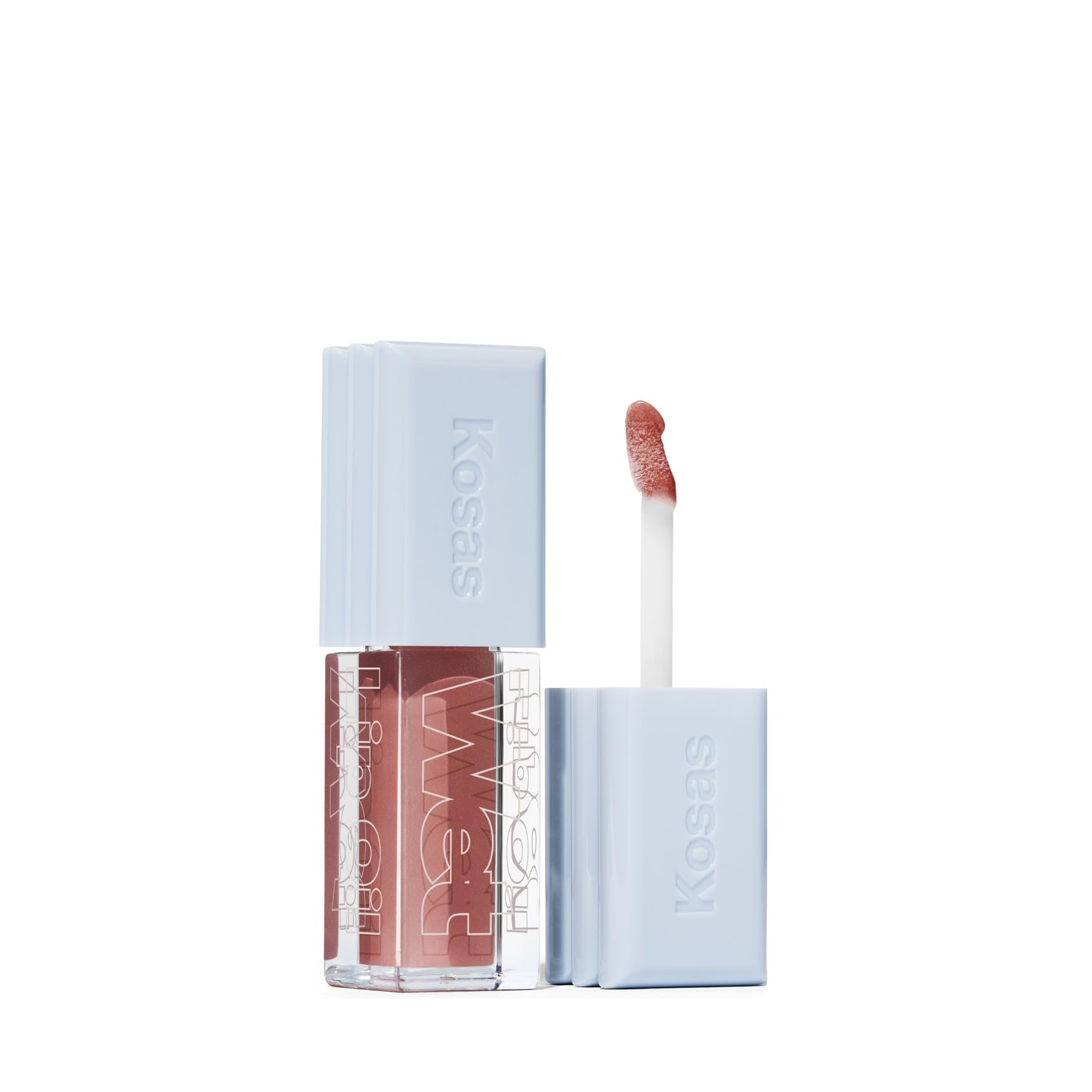 Kosas front packaging showing sleek tube and product name, easy identification and travel-ready