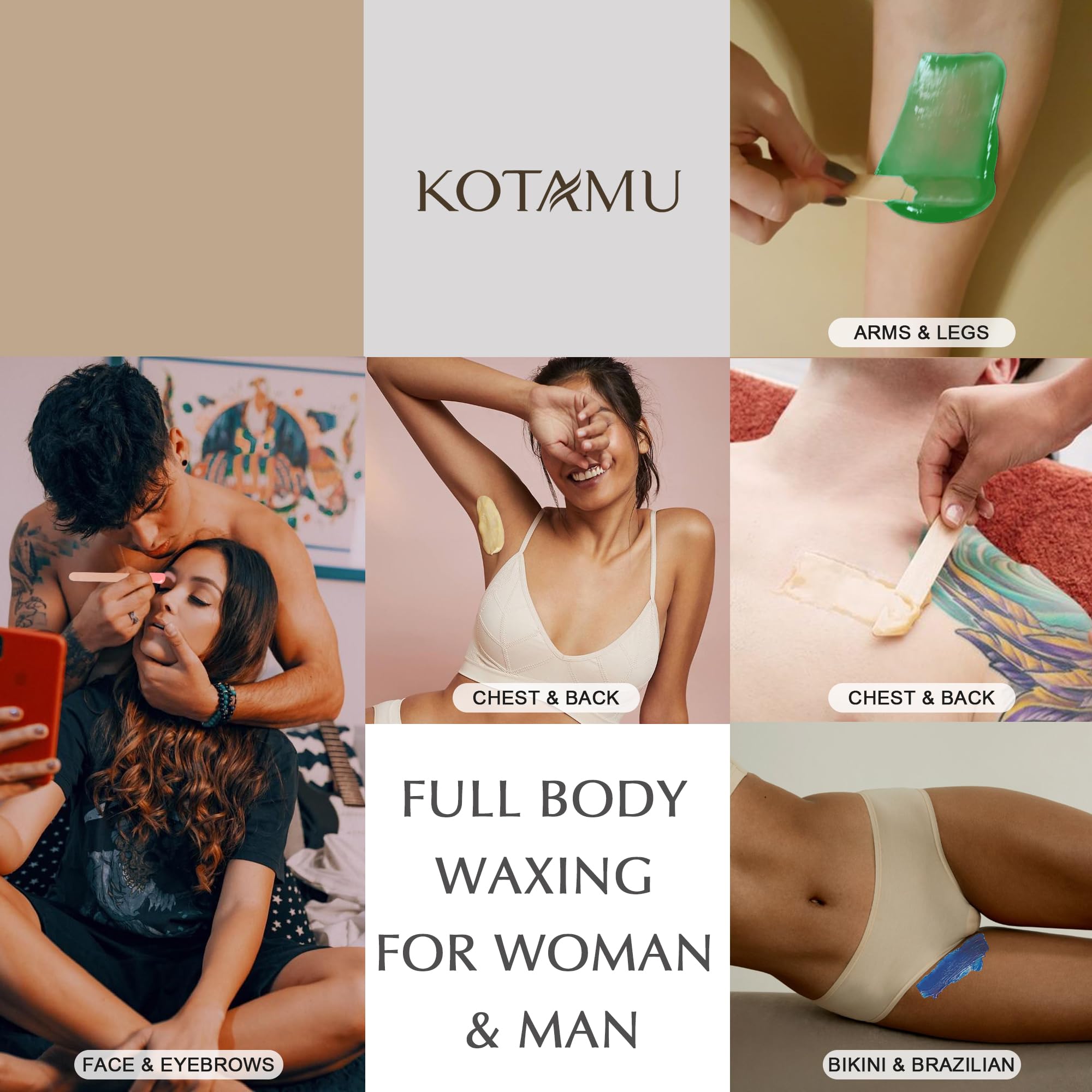 KOTAMU smooth leg after waxing showcasing long-lasting, professional results