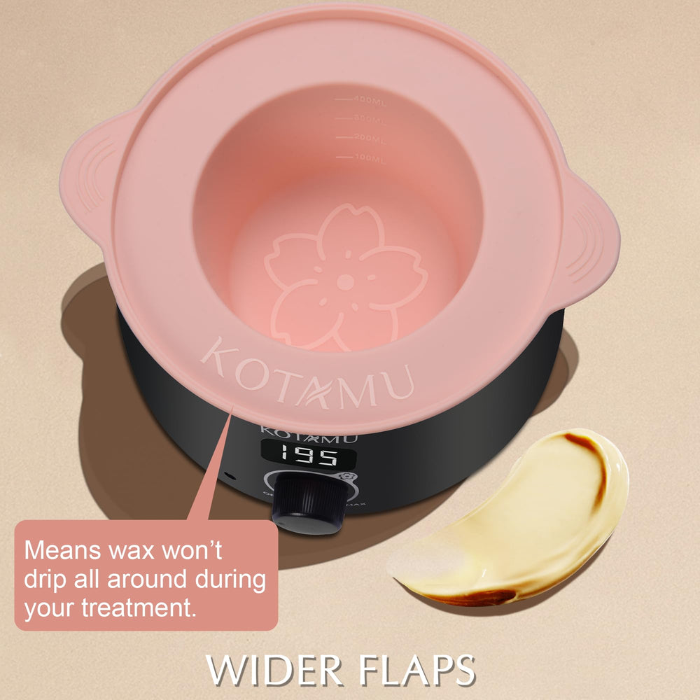 KOTAMU wax applied in bikini area demonstrating precise, gentle removal