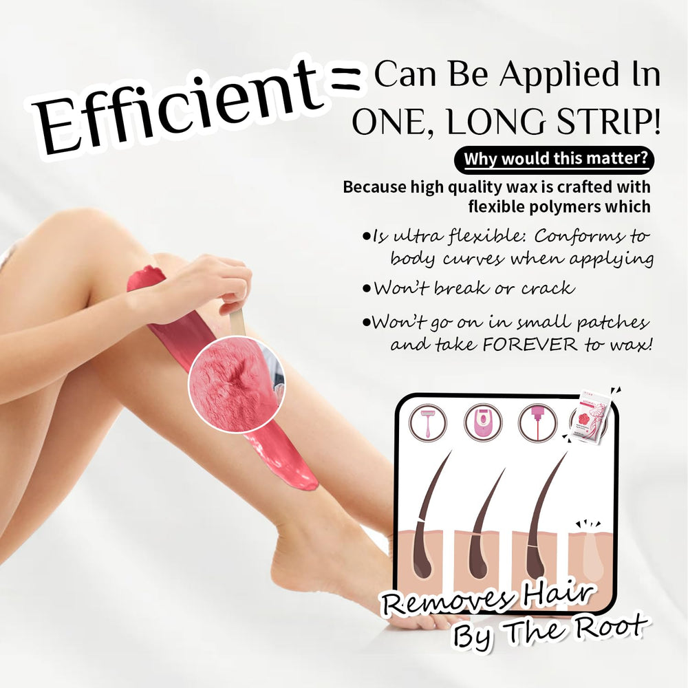 KOTAMU wax pot in use on legs for salon-style root hair removal