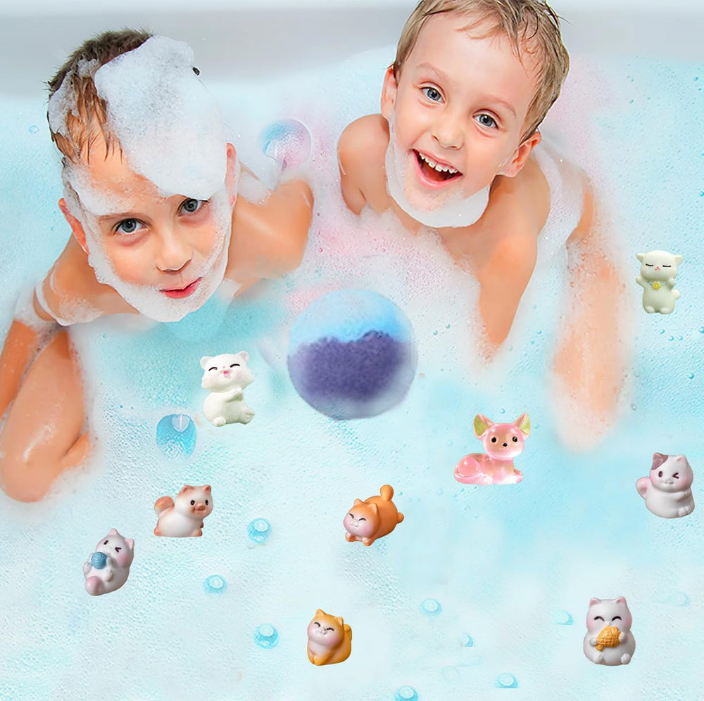 kottke bath bombs fizzing in a child bathtub scene encouraging fun bathtime