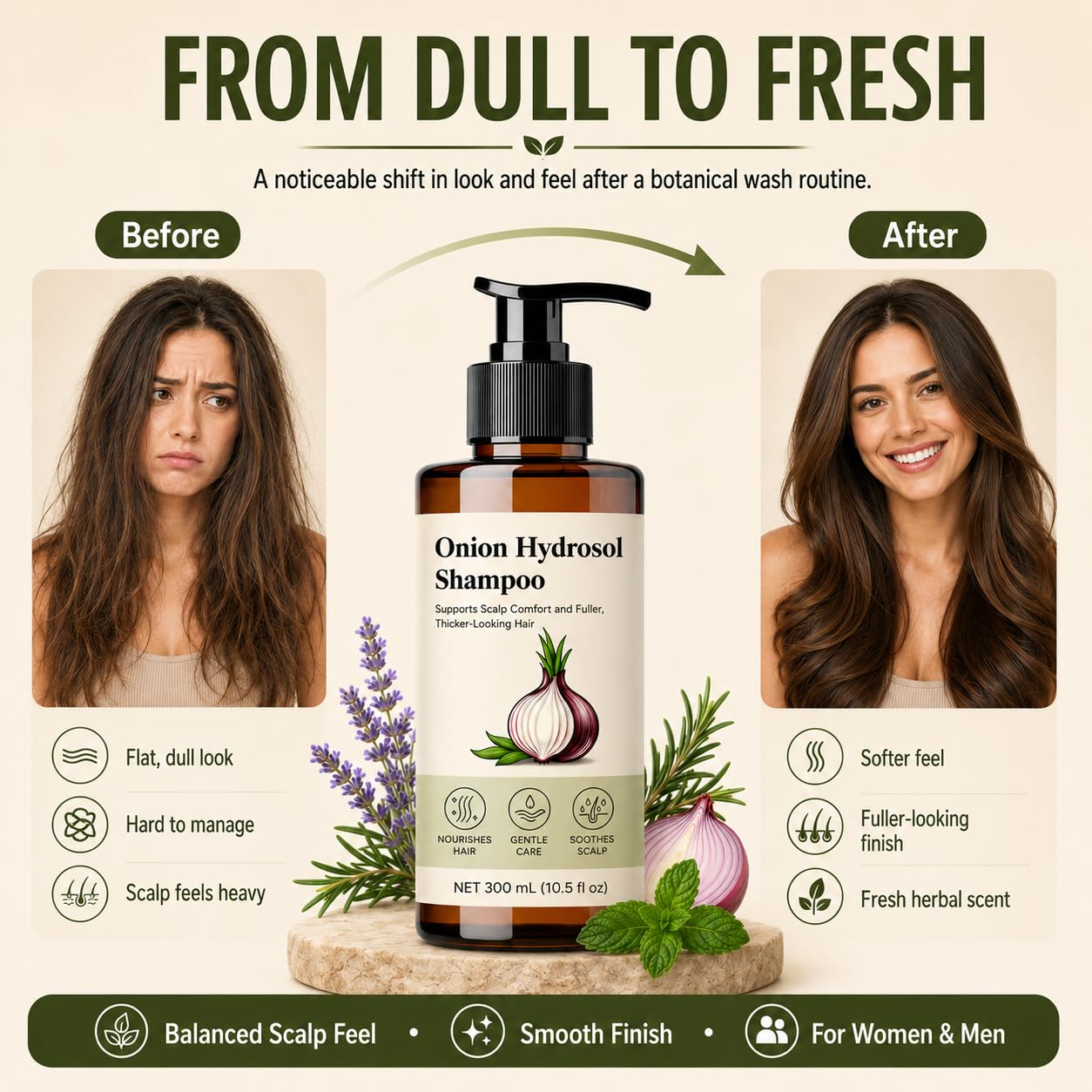 Kranla shampoo staged on bathroom shelf suggesting routine