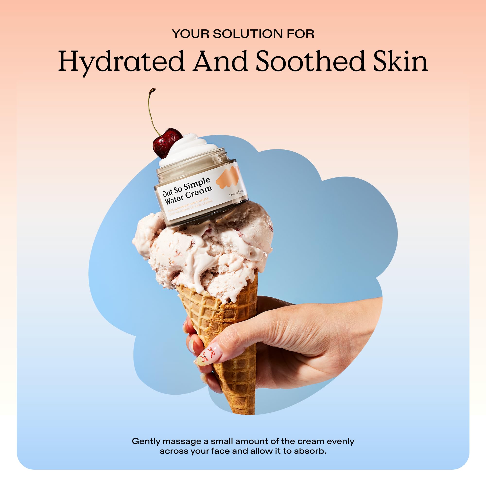 KraveBeauty before and after skin appearance showing calming hydration effect