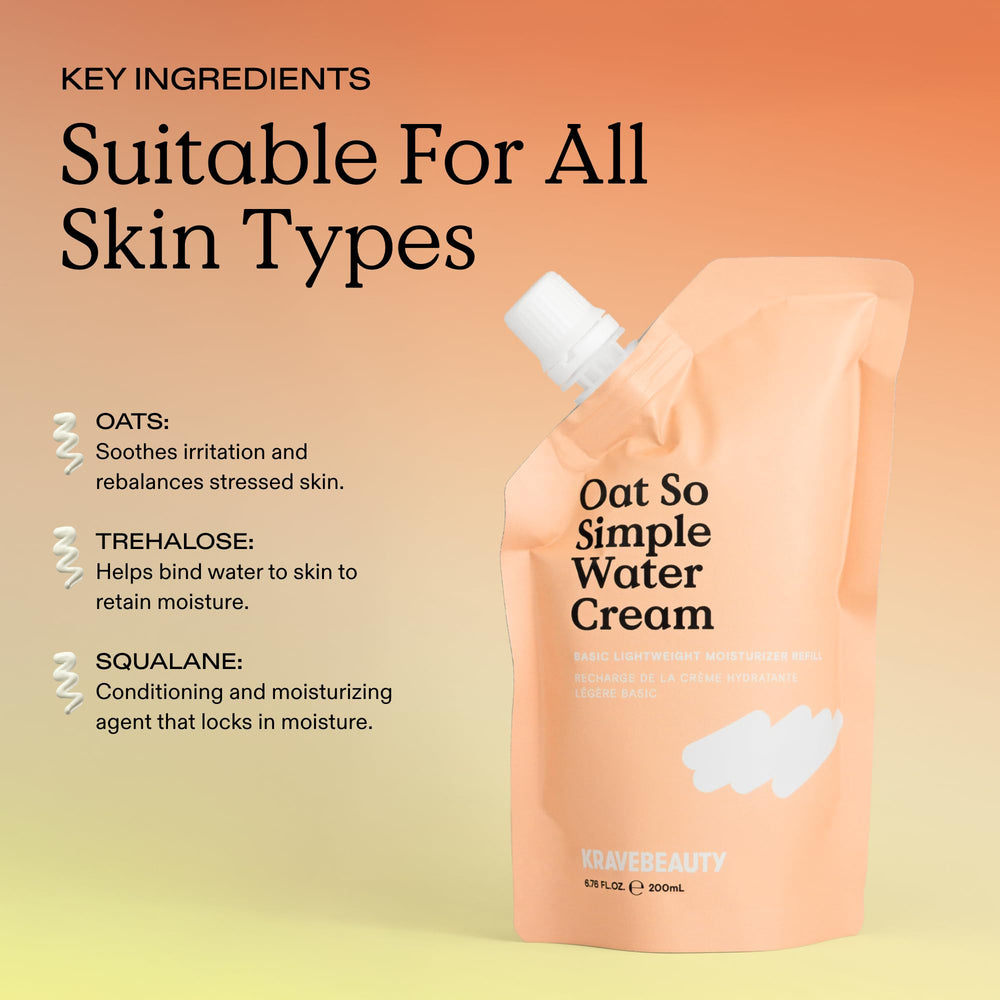 KraveBeauty water cream placed on bathroom shelf in morning routine scene