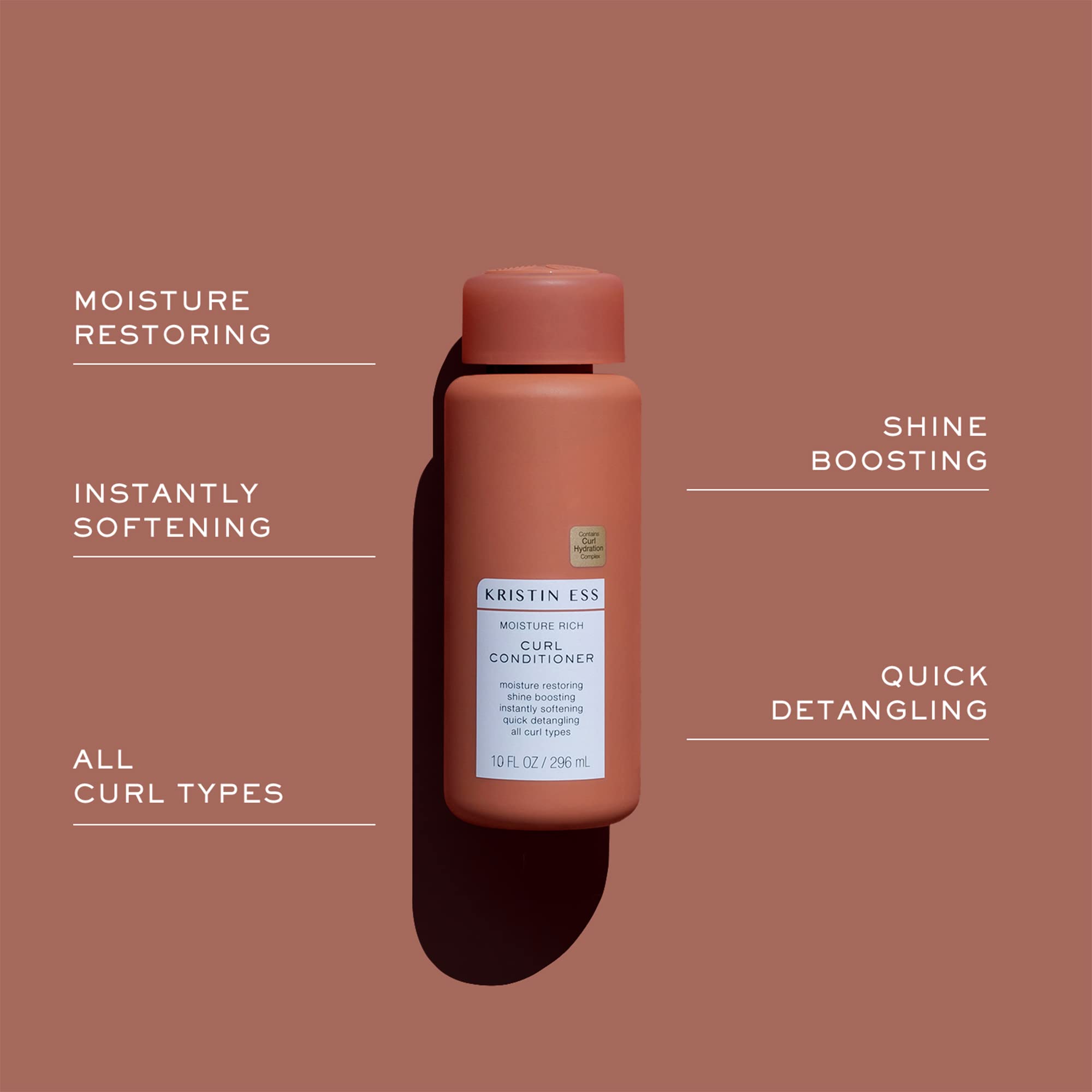 Kristin Ess conditioner texture cream showing silky slip and hydration
