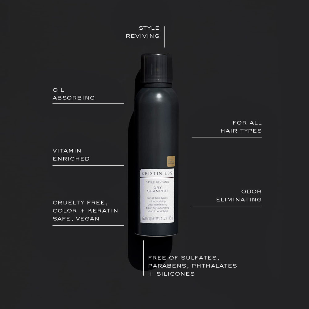 Kristin Ess spray applied at roots for quick oil absorption