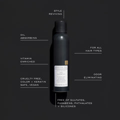 Kristin Ess spray applied at roots for quick oil absorption