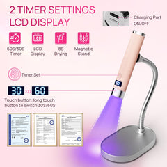krofaue flexible gooseneck bent to angle lamp for precise curing benefit