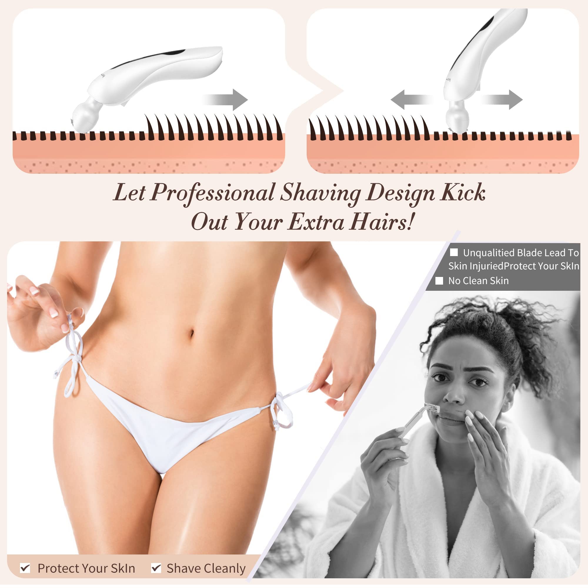 krovena razor blades closeup highlighting stainless steel blades for smooth trim