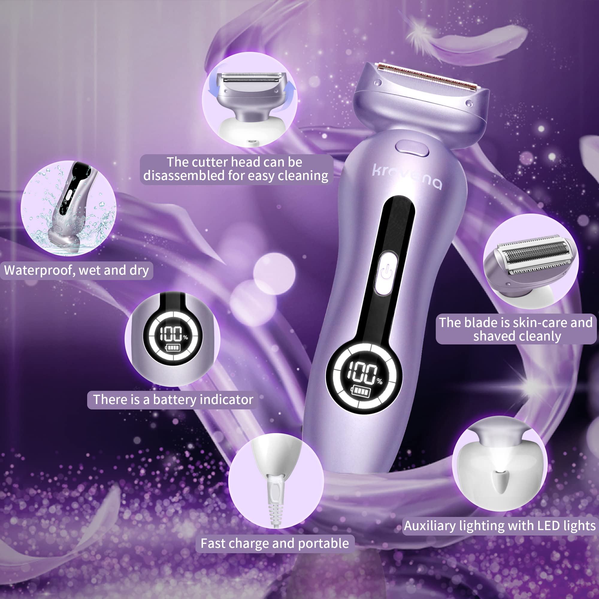 krovena next to hand showing compact size and portability benefit