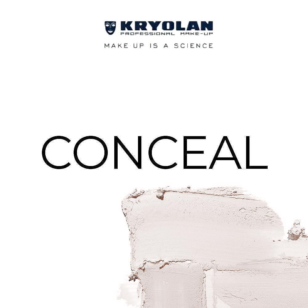 Kryolan TV Paint Stick label and ingredient panel showing professional quality benefit