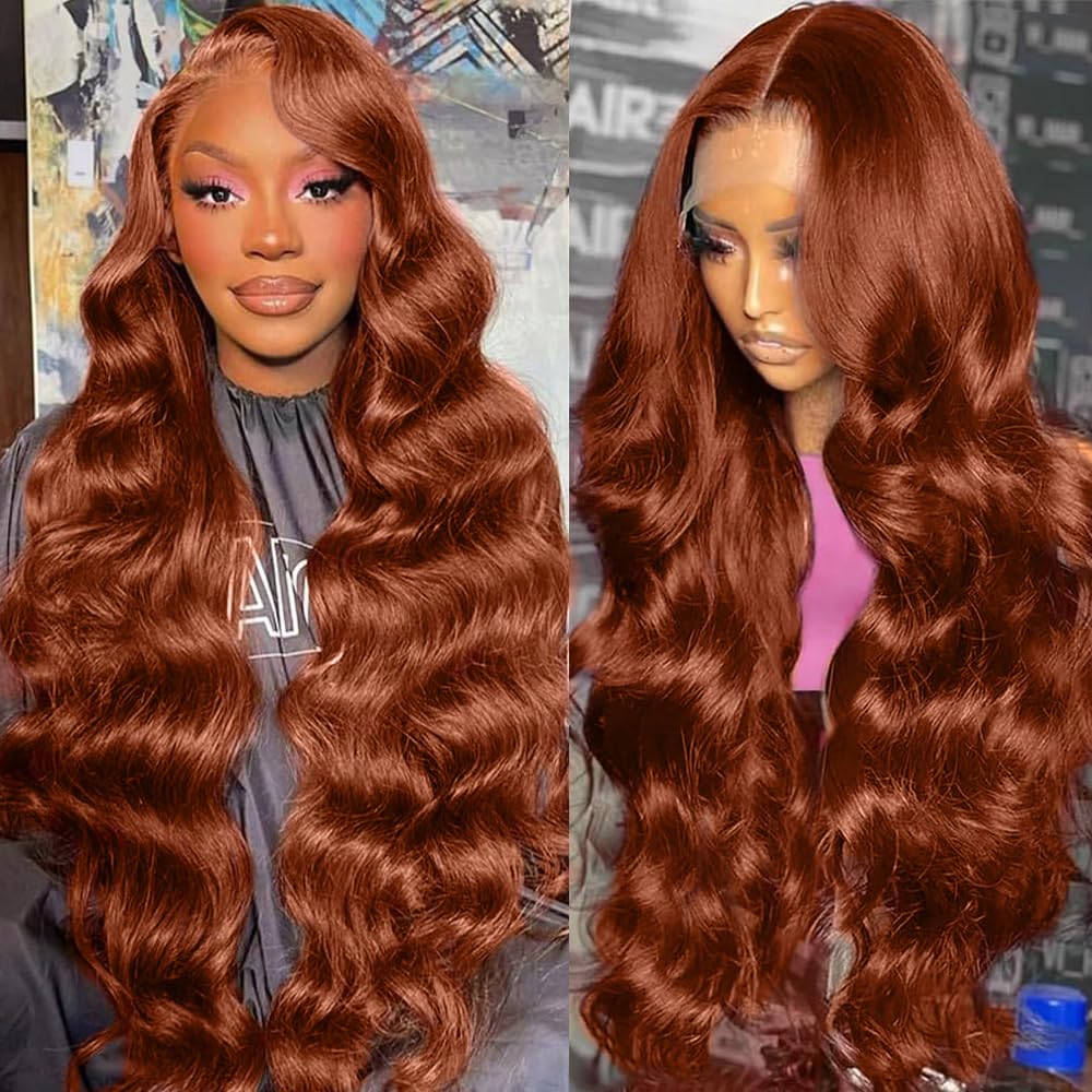 KTOOYKE front view showing natural hairline and full length for realistic look