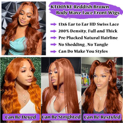 KTOOYKE HD lace close-up showing transparent frontal for invisible hairline
