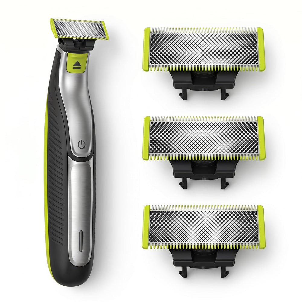 KUALANA front packaging showing three replacement blades and clear branding benefit: easy spare supply