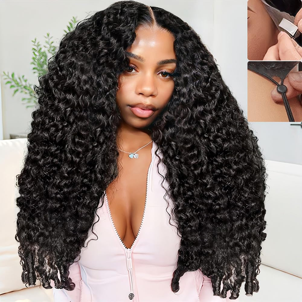 KUKAO front lace closure showing realistic scalp and seamless blend benefit