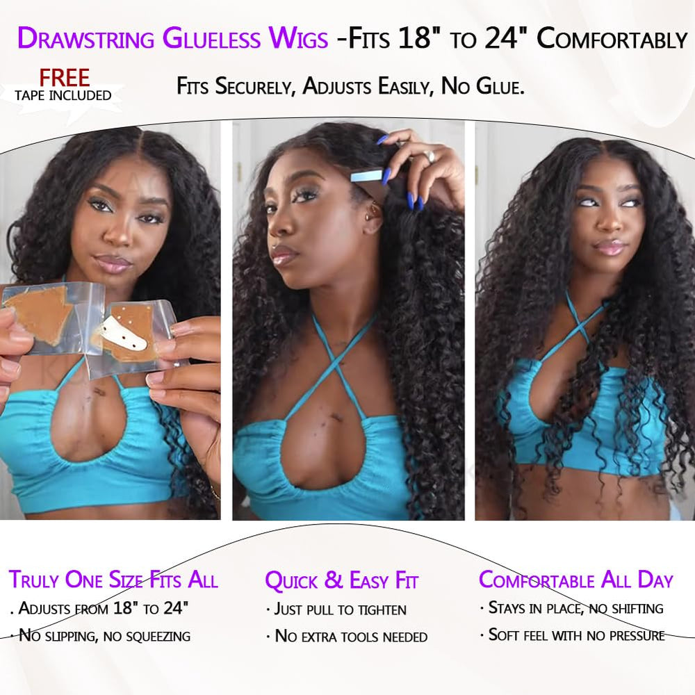 KUKAO side profile 28 inch curls displaying length and voluminous silhouette benefit