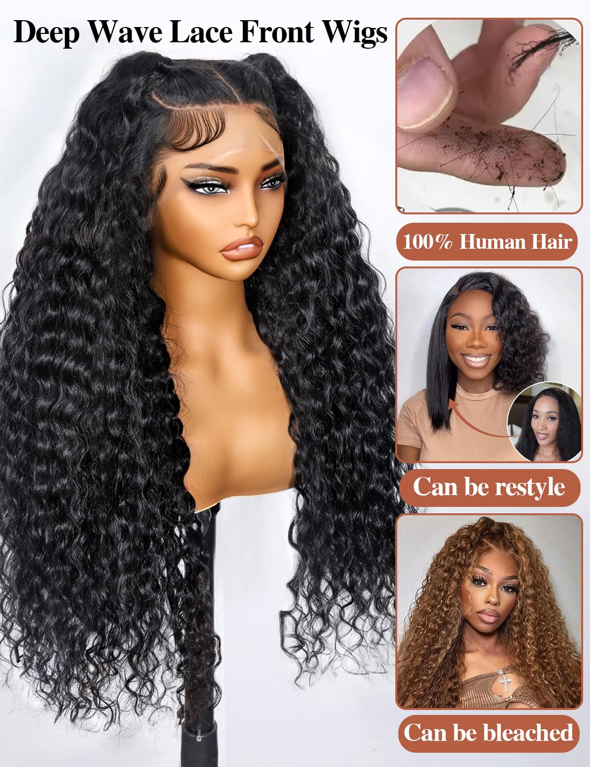 Kucmir close-up of transparent 13x6 HD lace hairline for realistic blending