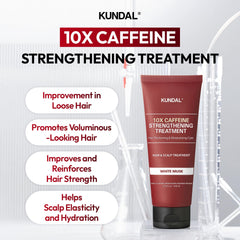 KUNDAL close-up label highlighting caffeine-strength benefit