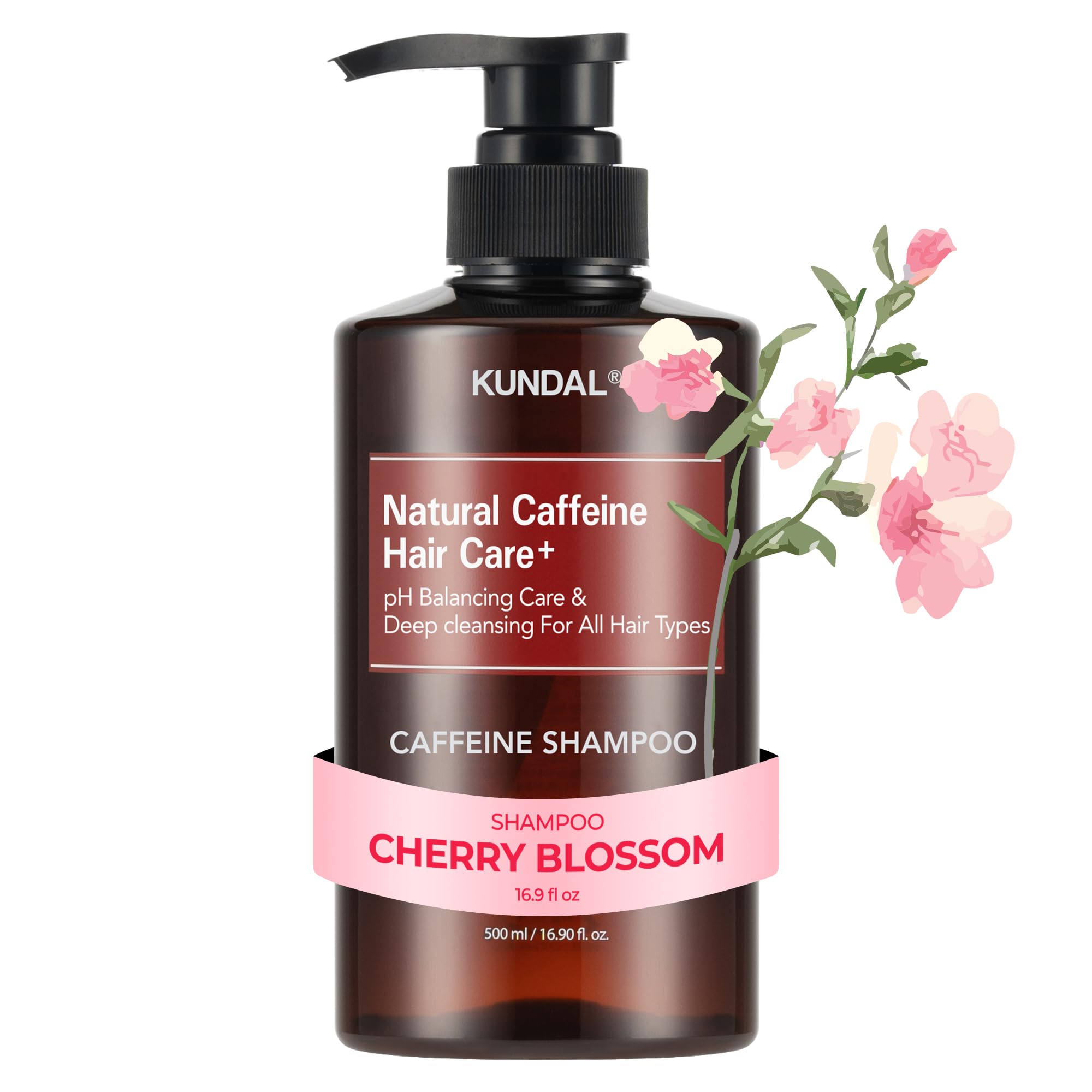 KUNDAL front bottle shot showing cherry blossom packaging and premium finish