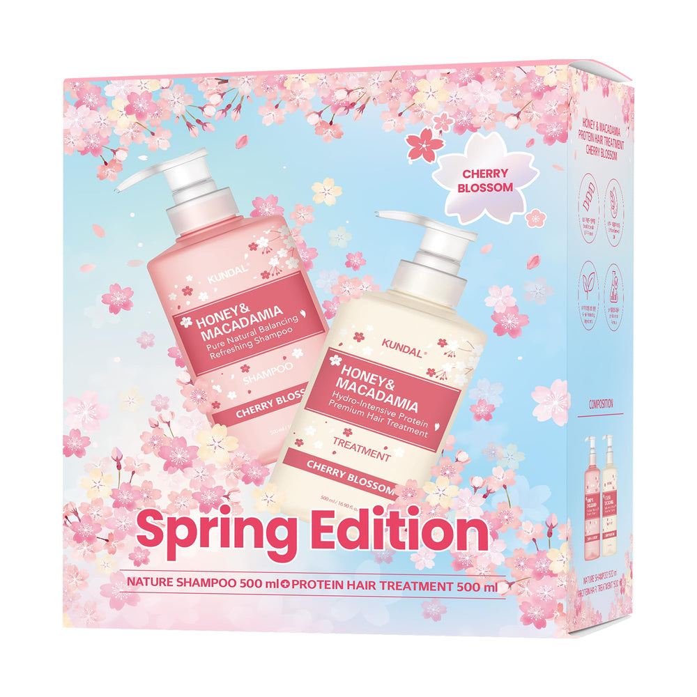 KUNDAL front packaging showing cherry blossom scent and gift presentation benefit