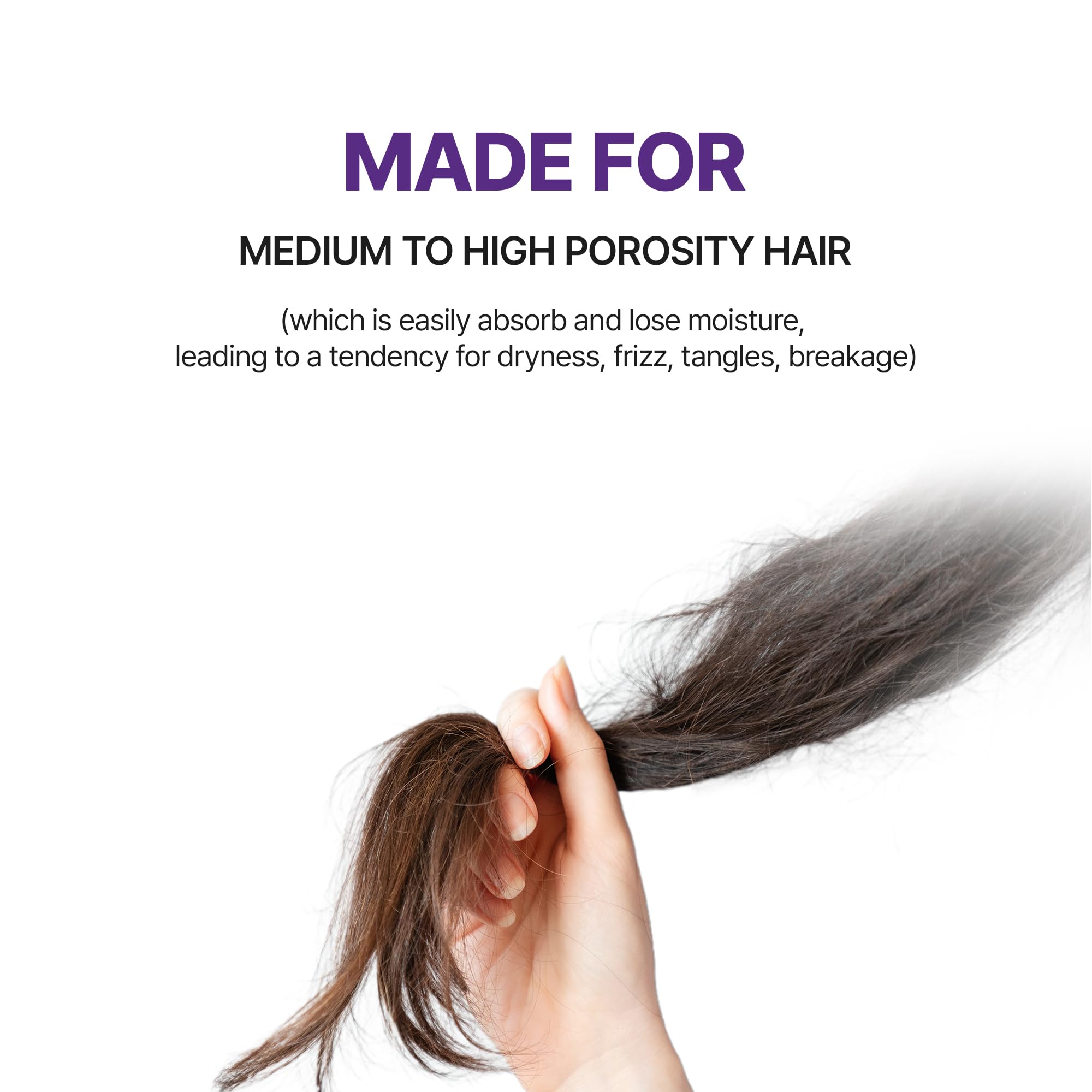 KUNDAL conditioner being applied in shower to detangle and soften hair