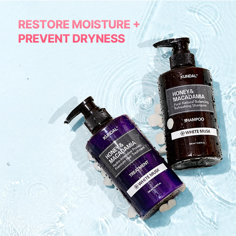 KUNDAL shampoo poured texture demonstrating moisturizing richness