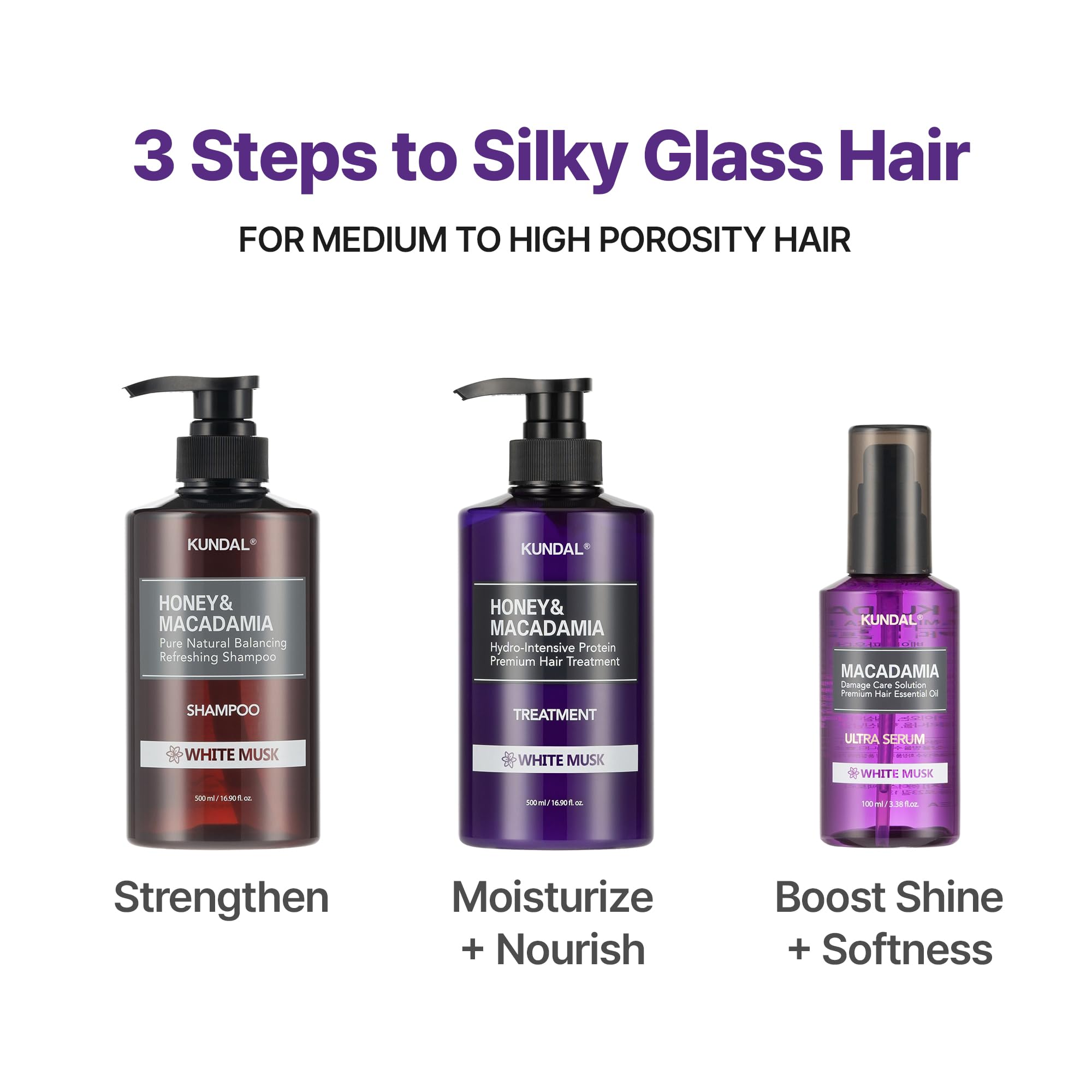 KUNDAL ingredient layout emphasizing sulfate-free gentle cleansing benefit