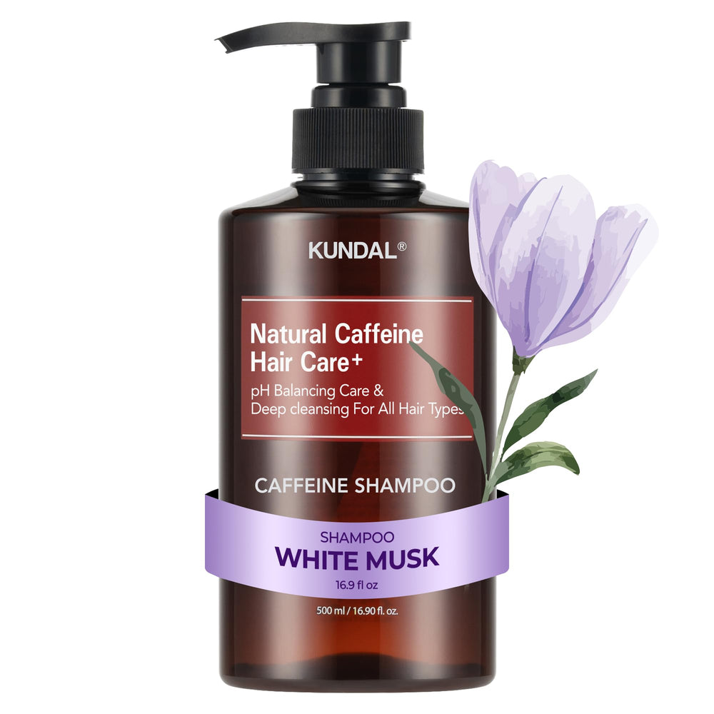 KUNDAL front bottle view showing White Musk label and volume benefit