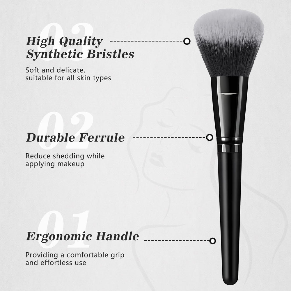 KUORYZAL assorted eye brushes top view for precise blending and detail