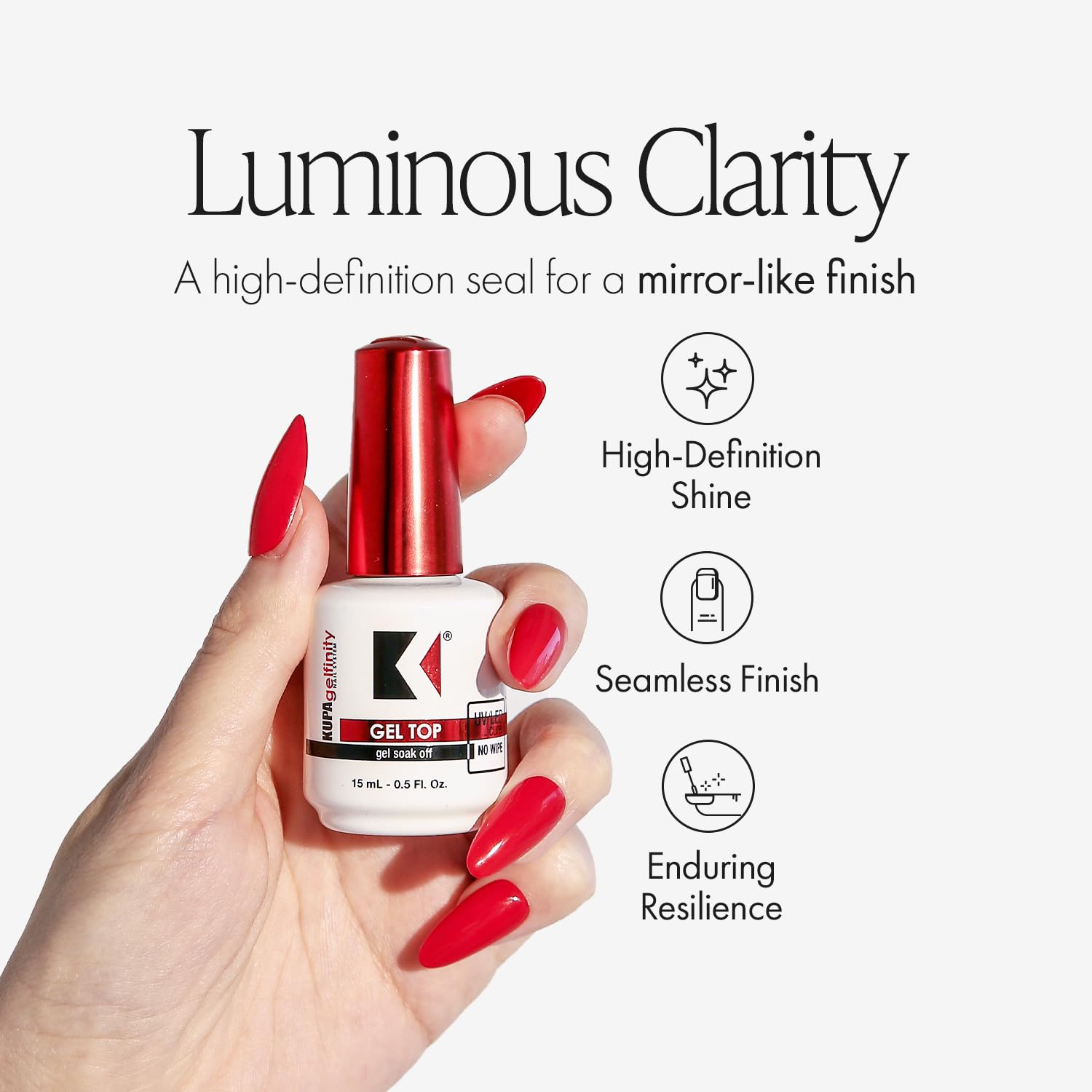 KUPA GelFinity pouring demo highlighting smooth consistency and easy application