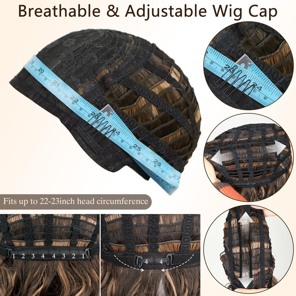 Kurope back view showing 12-inch length and bob silhouette benefit