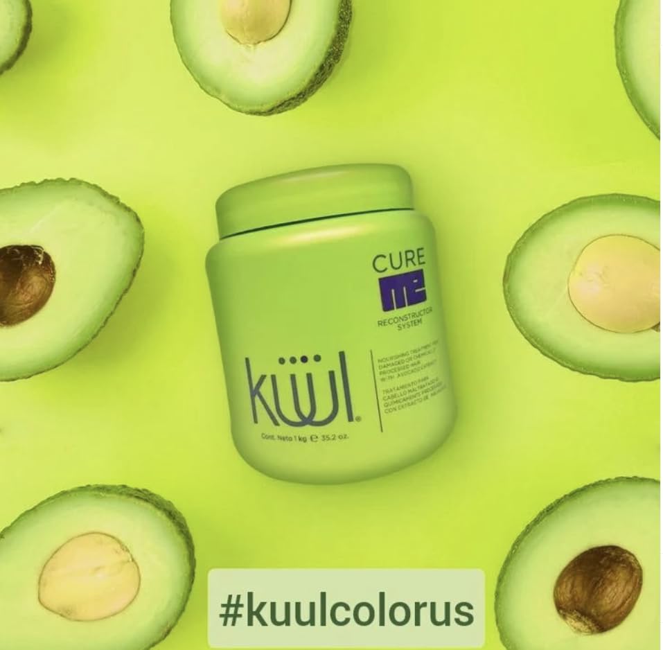 Generic Kuul Cure Me applied by stylist in salon demonstrating professional reconstruction benefits