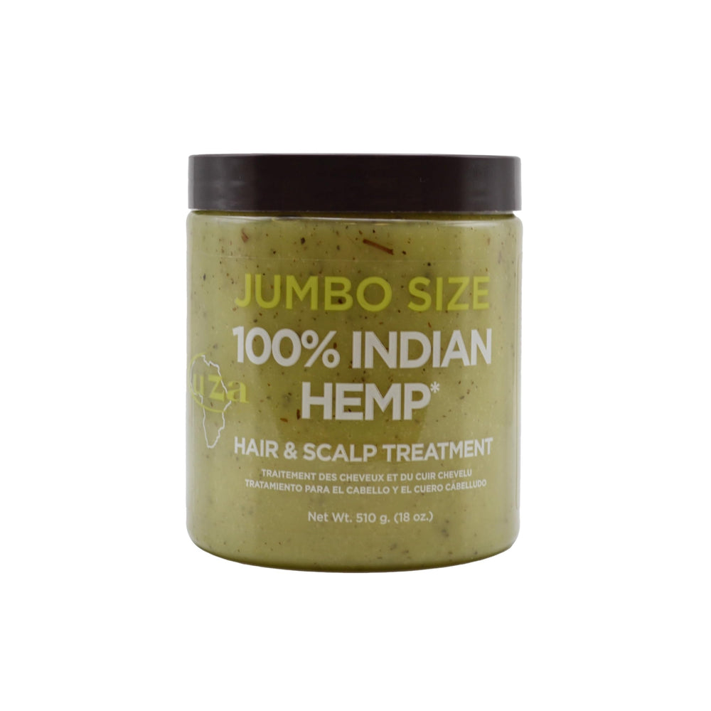 Kuza front packaging 18 oz showing ingredients and jumbo size benefit
