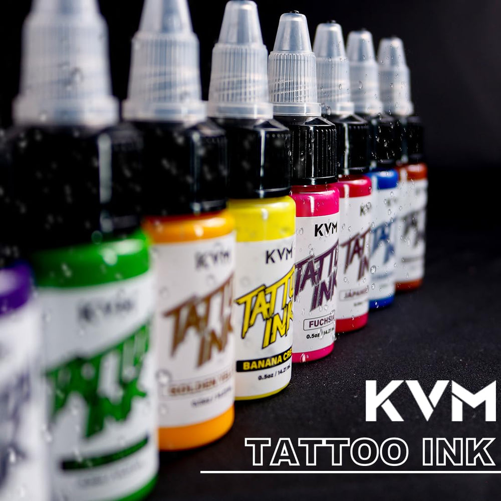 KVM bottles on studio table showing professional setup and workflow efficiency