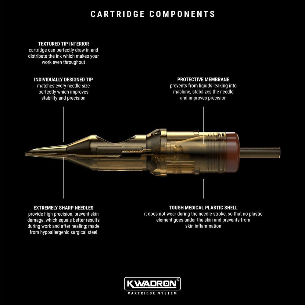 Kwadron plastic housing detail reducing friction for smoother needle motion