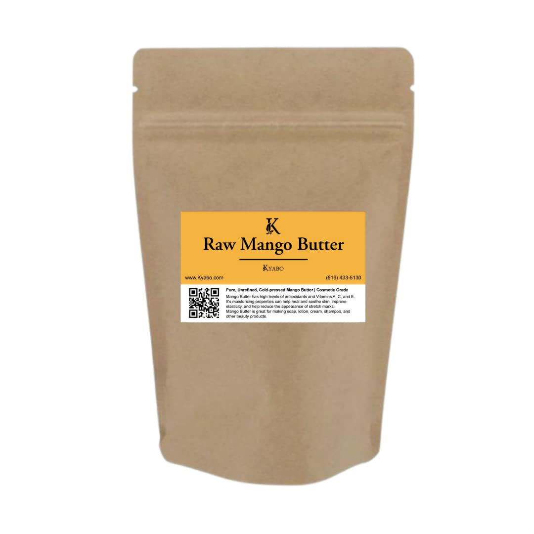 Kyabo Organics close-up texture of mango butter proving smooth creaminess