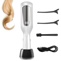 KYFIU front view of white trimmer showing ergonomic design and portability