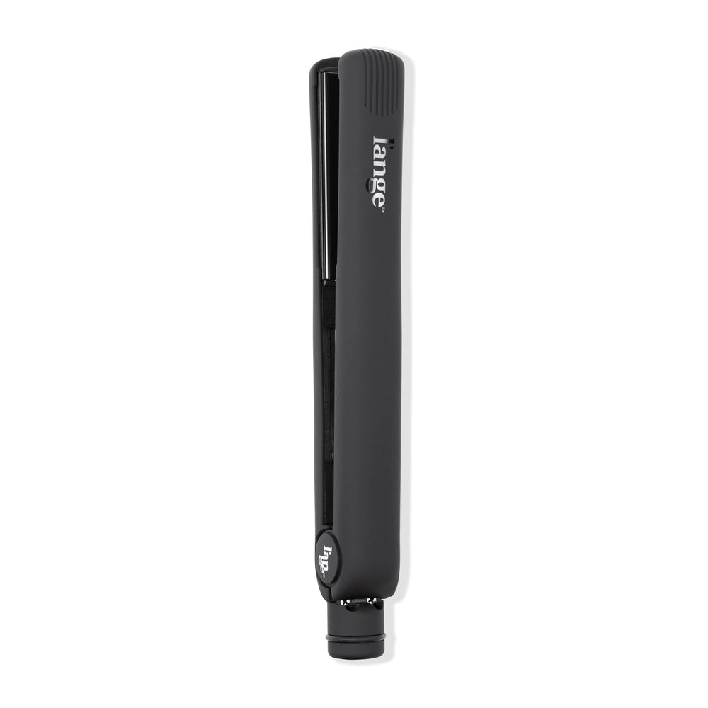 L'ANGE HAIR Aplatir front view showing sleek black design and benefit of professional styling